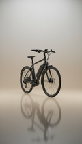 Matte black aluminum commuter e-bike