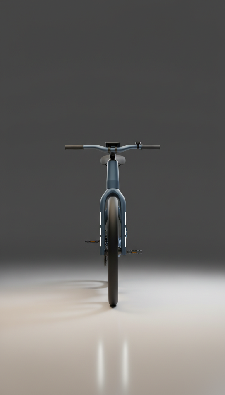 Slate blue smart city performance e-bike