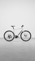 Cloud White integrated tech e-bike